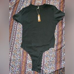 SKIMS Deep Sea Cotton Jersey Bodysuit